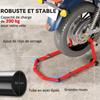 Motorcycle Stand, 390 Kg Capacity, U+L Forks, 43 X 36 X 64 Cm, Red