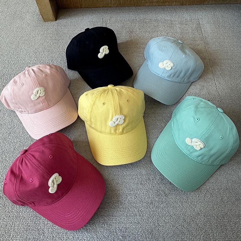 Small fresh embroidered baseball cap mint mambo cute cap women summer sunshade sunscreen show face small cute tide