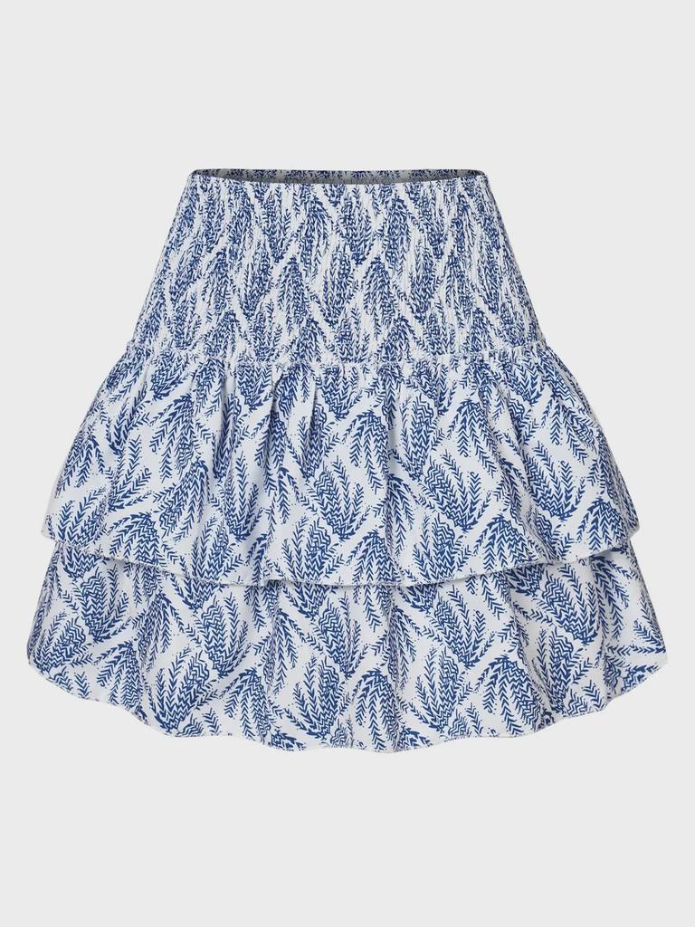 2023 Women's Pleated Ruffle Mini Skirt - Floral Print, 13 Colors Available