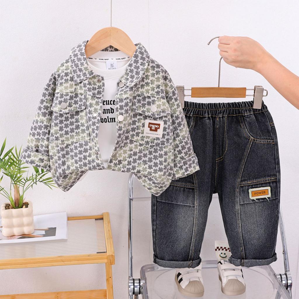 Dětská ležérní souprava s dlouhým rukávem, pohodlné každodenní oblečení