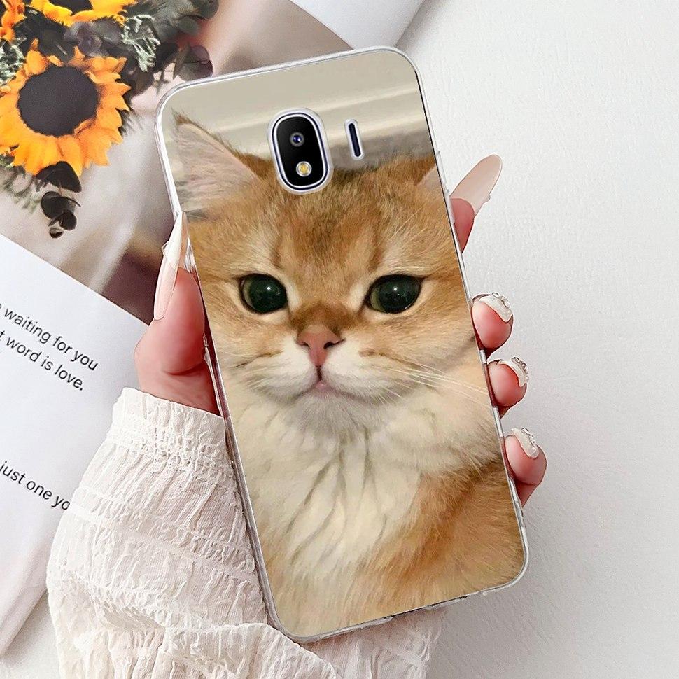 For Galaxy J4 2018 Case SM-J400F Fashion Painted Cover Soft Silicone Phone Case For Samsung Galaxy J4 2018 Fundas Capa Bags