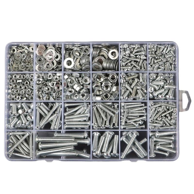 Metal Screw Set Fastening Screws Stable Screw Selection Nail Screw Fastener Nut Upgrades for Multifunction  Tool Application