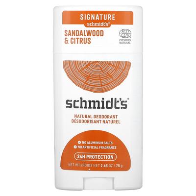 Natural Deodorant, Sandalwood & Citrus, 75G(2.65Oz)
