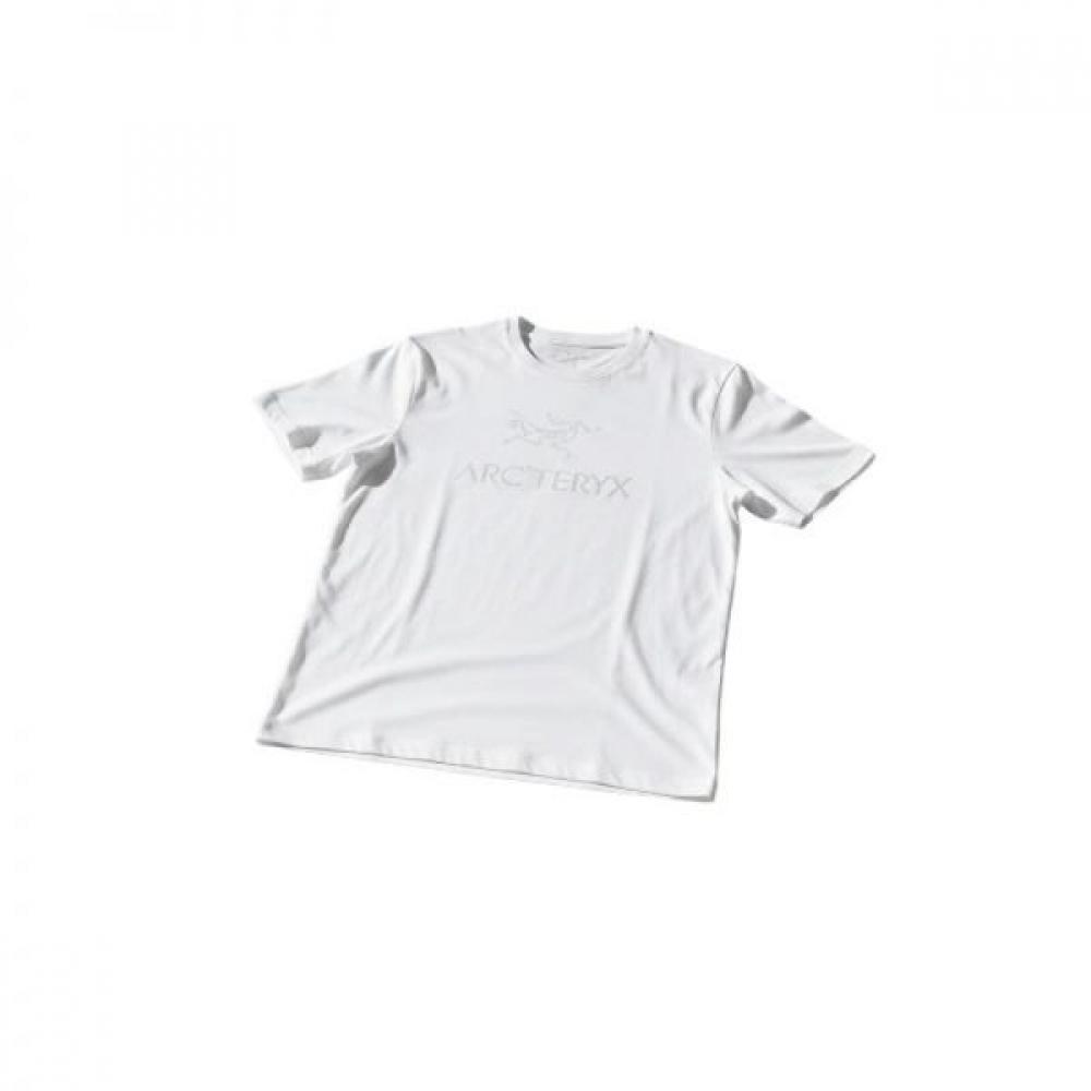 Arcteryx Men S Arc Word Logo Shirt SS atqSm07991wag WHITE LIGHT / SOLITUDE/L (around 105)