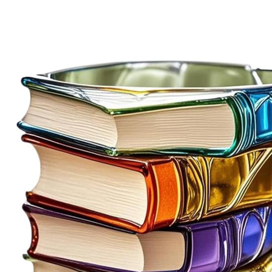 Cană de cafea pictată cu acrilice, cană de 11 oz, inspirată de lectură, cană de cadouri pentru iubitorii de cărți, cadouri pentru băuturi literare