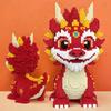 30CM Jucării DIY pentru Copii Mini Dragon Desen Animat Blocuri de Construcție Bloc Luminos Micro Cărămizi Cadou de Crăciun Zi de Naștere