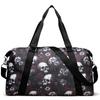 Skull Printed Large Capacity Luggage Tote - Short Trip Multifunctional Shoulder Crossbody Storage Bag