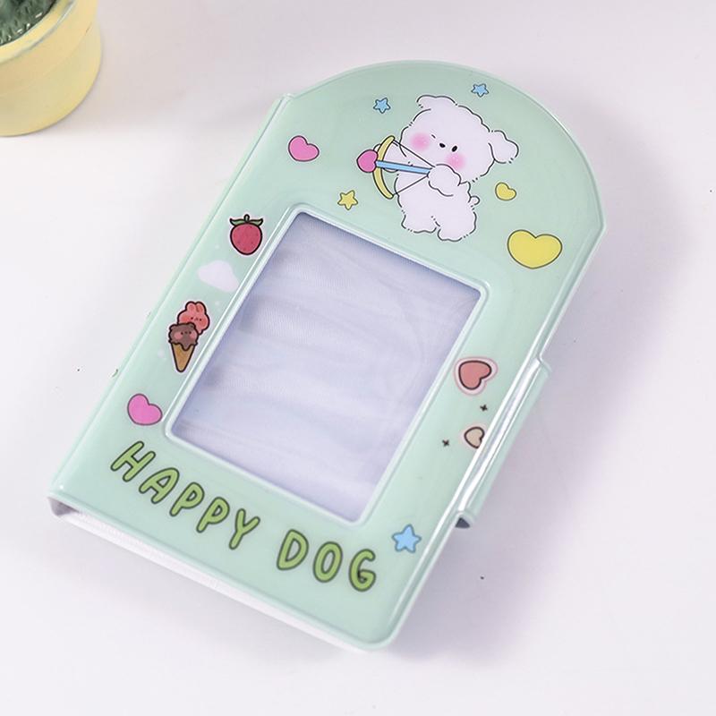 

1 шт. Милый фотоальбом 3 дюйма Держатель для фотокарточек Альбом для коллекционирования карточек айдолов Книга с 28 кармашками Альбом для фотокарточек Чехол для хранения фотокарточек