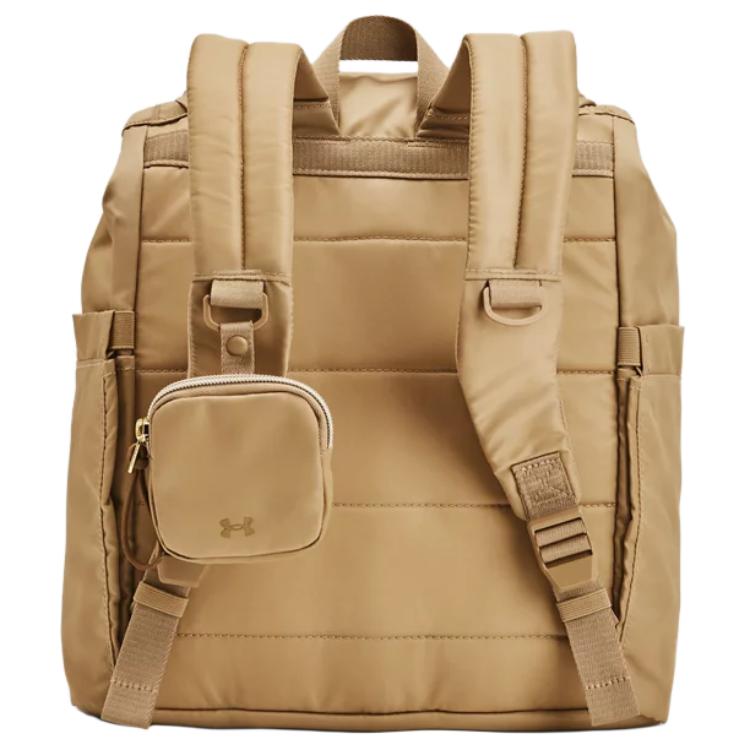 New Under Armour Nylon With Polyester Backpack Regular Unisex Camel 1381906-263