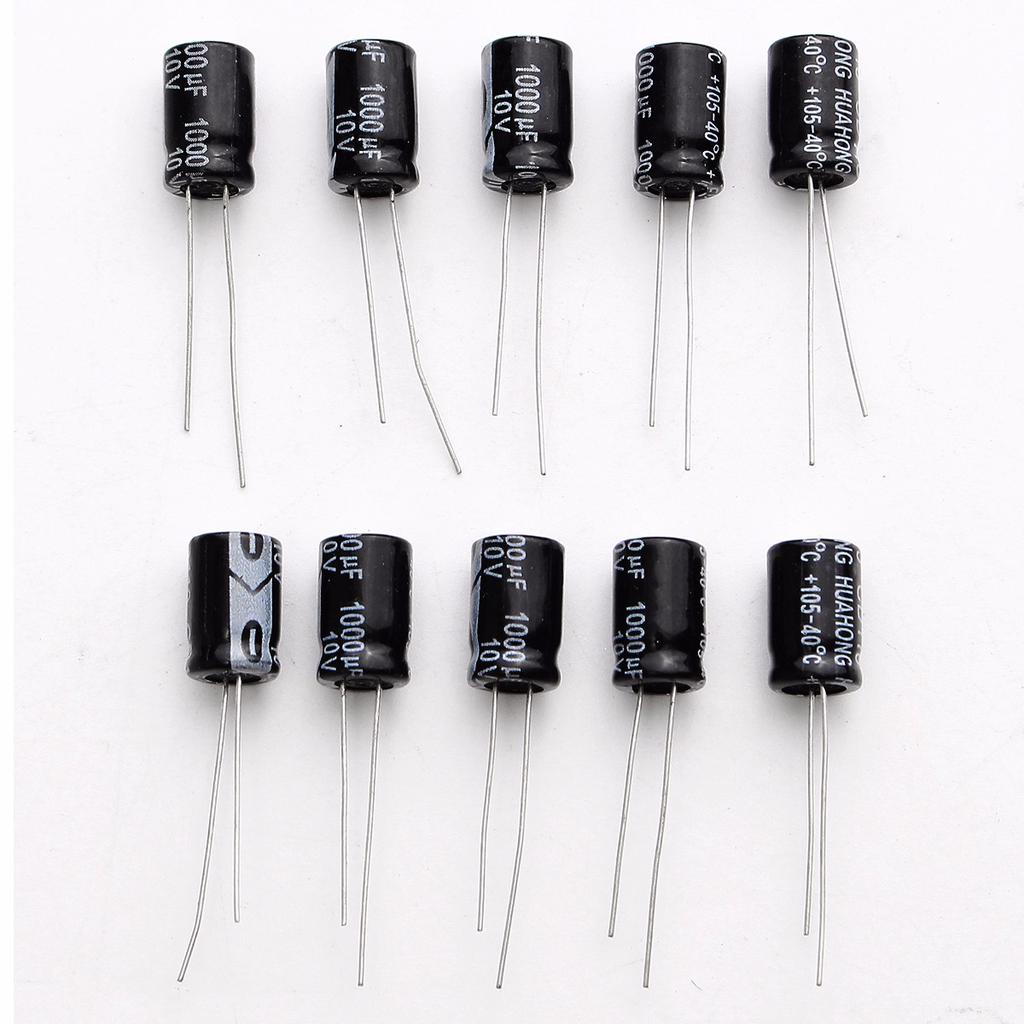 450V Radial Aluminium Electrolytic Capacitors 105℃ 0.1uF 10000uF Black 10V
