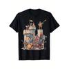 Men'S Heavyweight 180Gsm Medieval Knights And Castle Concert T-Shirt - Soft Round Neck Tee Suitable For Renai, Medieval Fantasy Art Shirt For Themed