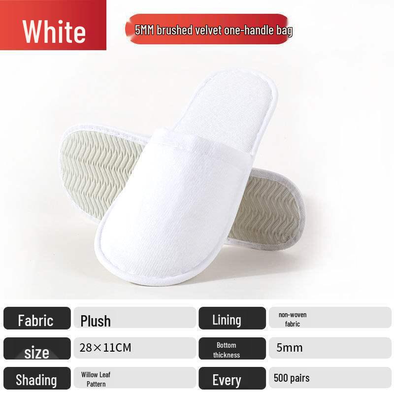 Luxurious Non-slip Hotel & Home Disposable Slippers