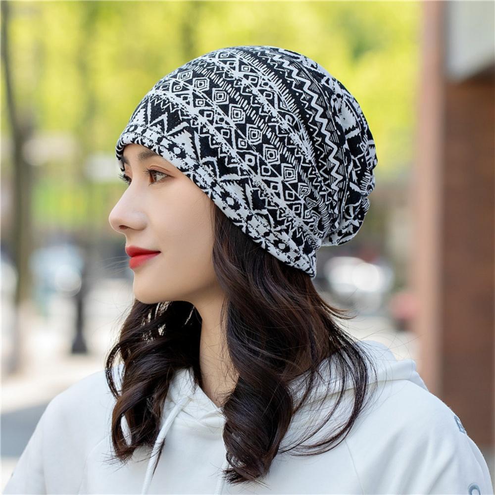 Printed Bonnets Bohemian Pullover Cap Skullies And Beanies Soft Beanies Caps For Fashion Accessory Gifts Casual Outfits