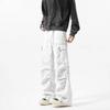 Men's Trendy Paratrooper Pleated Workwear Pants - Spring/Autumn Casual Wide-Leg Design