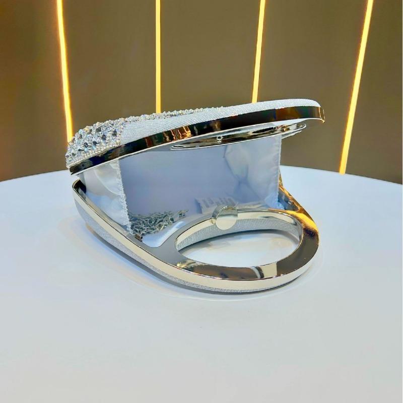 A High-end Rhinestone Handbag with A Niche Design, A Single-shoulder Crossbody Dinner Bag for Socialites
