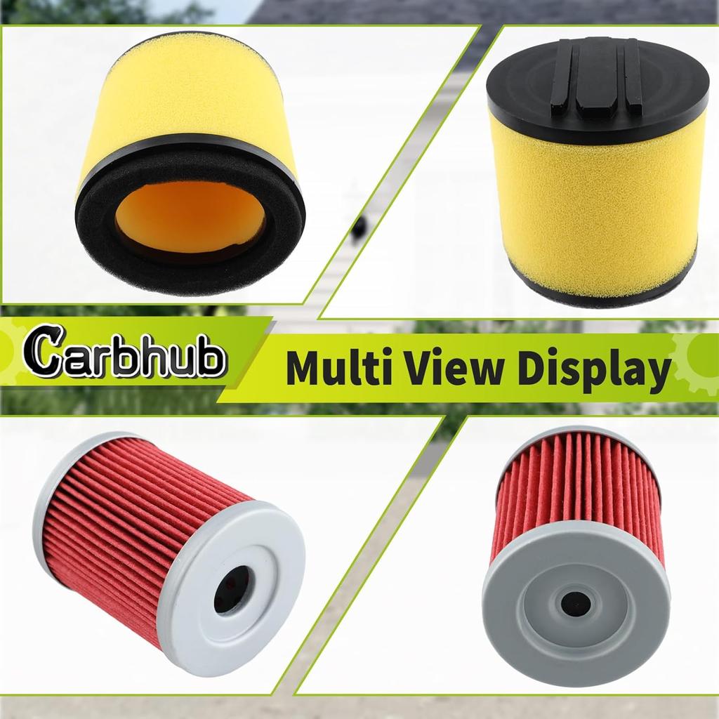 Carbhub Luftfilter Ölfilter Kit für Arctic Cat 250 2x4 4x4 Arctic Cat 300 2x4 4x4 Ersetzt für 0470-421, 0470-355