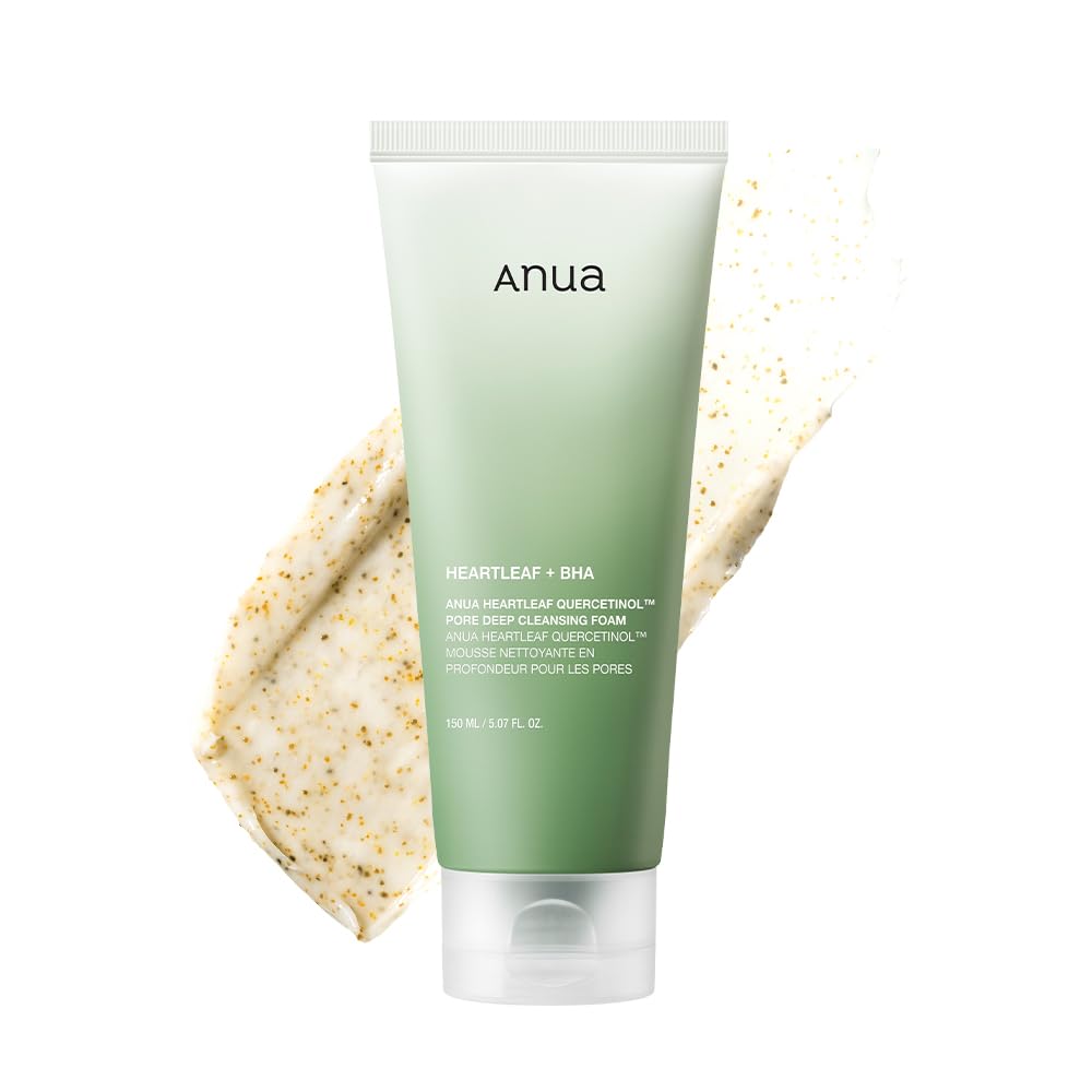 

ANUA Houttuynia Cordata Pore Deep Cleansing Foam Facial Pore Makeup Combination Heartleaf Cleansing Facial Korean Cosmetics 150ml, Cleanser, Cleanser,