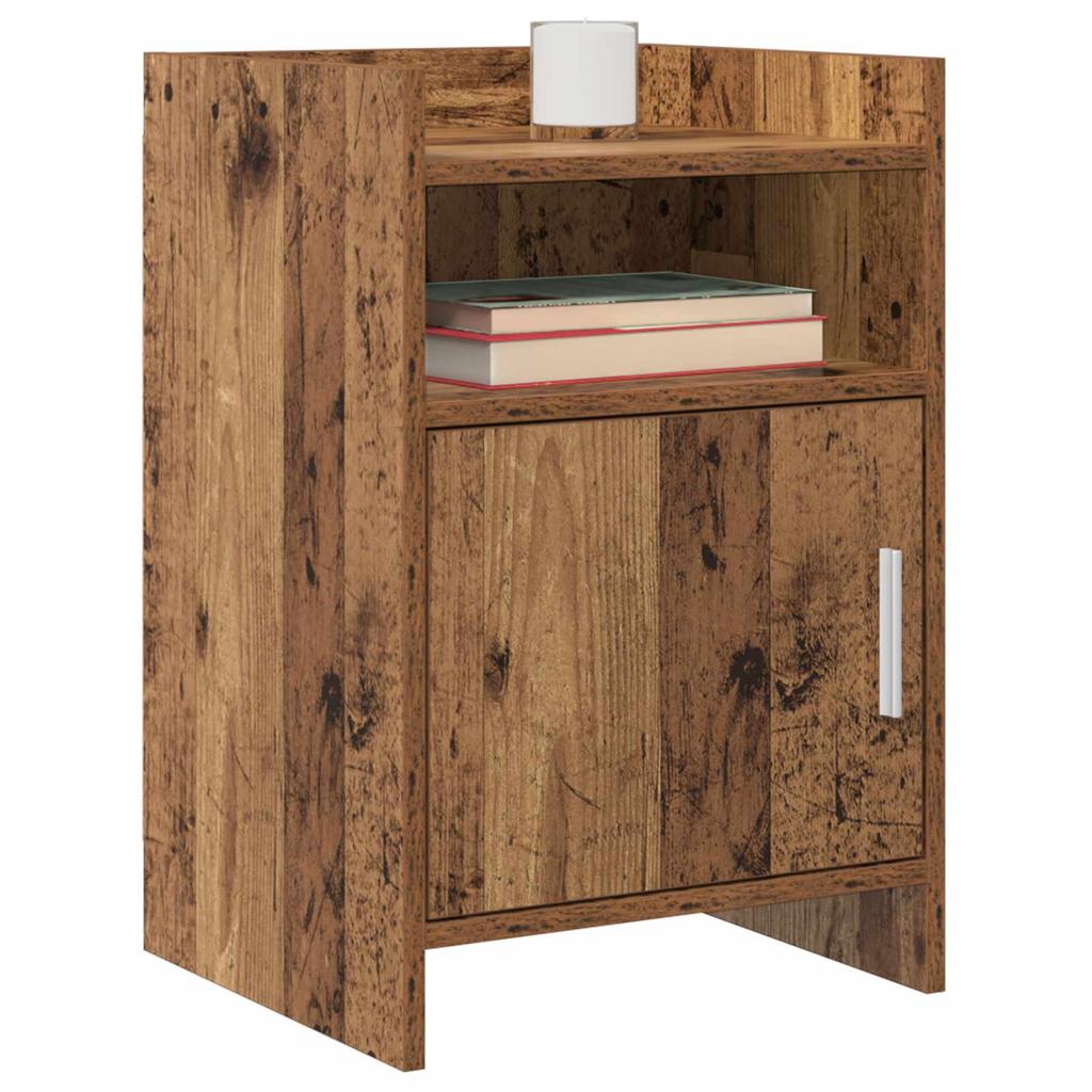 Nightstands 2 pcs Reclaimed Wood Look 40 x 36 x 60 cm Particleboard
