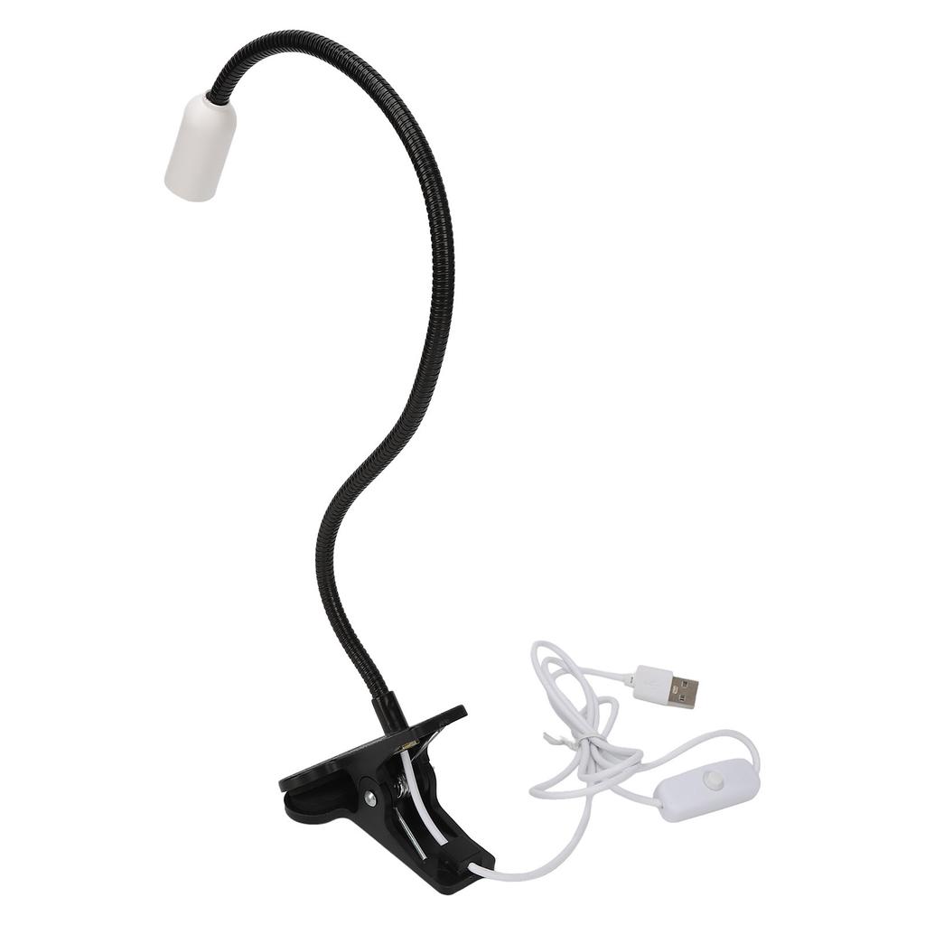 6W Big Chip UV LED Desk Light with Flexible Gooseneck Clamp 360 Degree Rotating Hand Free Clip On Nail Lamp
