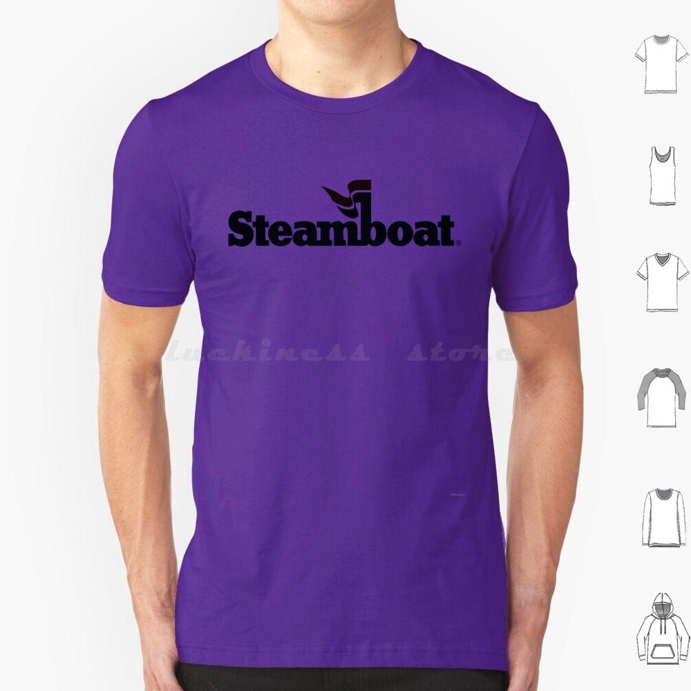 Blacked Out Steamboat Resort Colorado Mountain Resort T Shirt Cotton Men Women DIY Print Steamboat Steamboat Springs Black