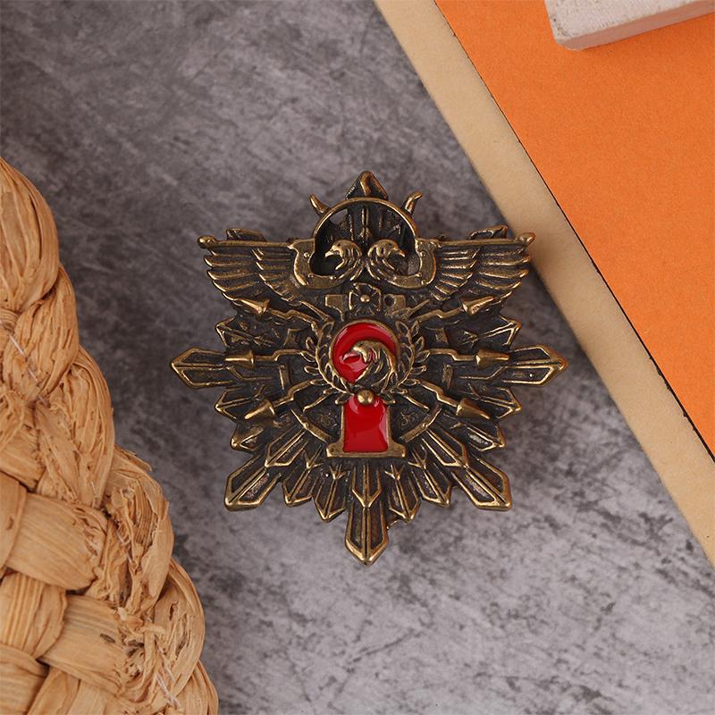 Warhammer 40K Imperial Guards Mark Of The Ten Thousand Badge Brooches Commemorative Jewelry Gift