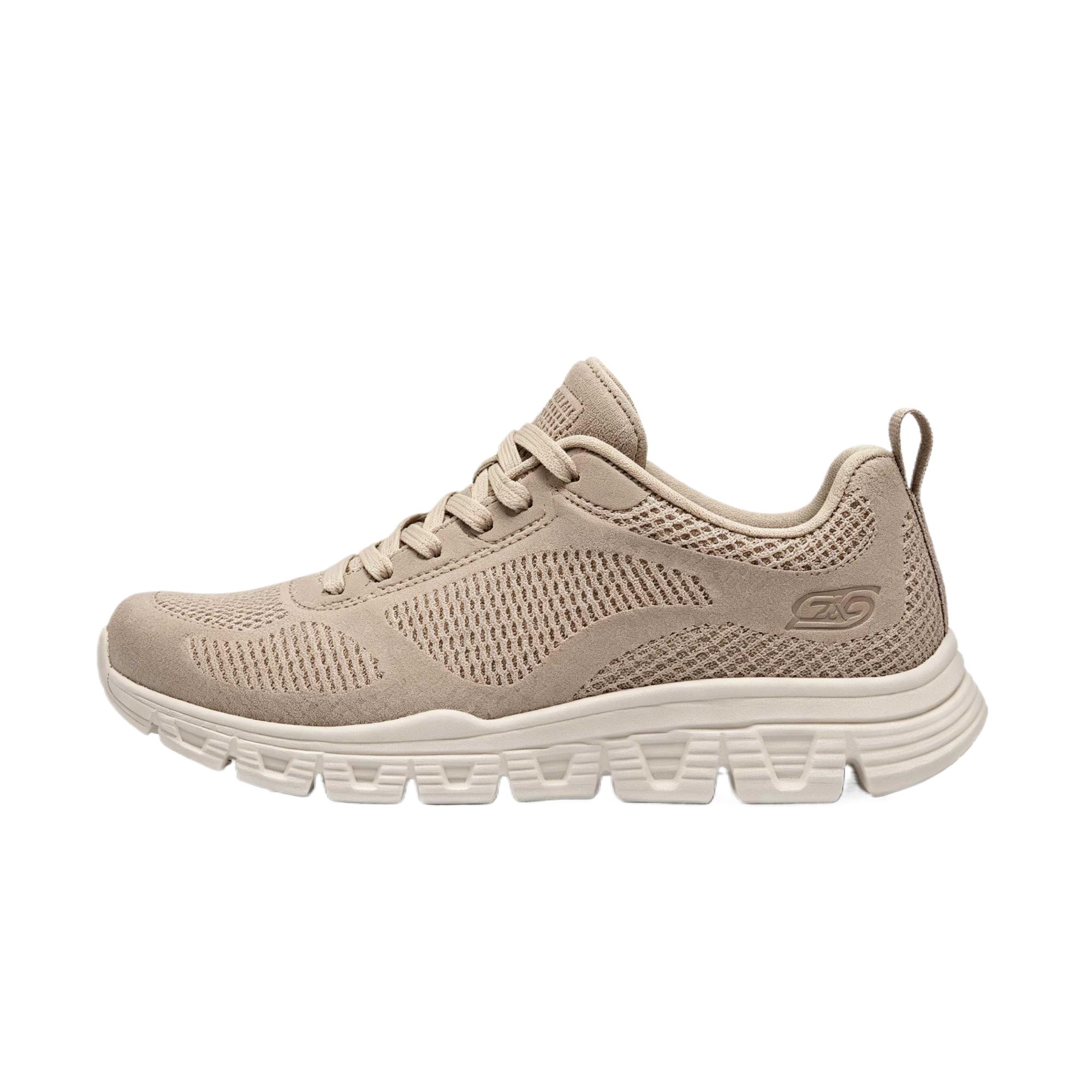 Skechers Bobs Sport Round Toe Comfortable Lace-Up Breathable Low-Top Training Shoes Women sneaker 117700-TPE 35