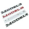 Tesla Model Y & 3 Front-/Heckklappen-Logos mit englischen Buchstaben Aufkleber