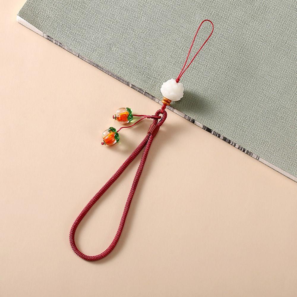 Lotus Flower Mobile Phone Strap Anti-Lost Cell Phone Lanyard Mobile Phone Lanyard  Couple Gift