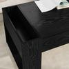 Coffee Table Black Oak Look 110 x 50 x 41 cm Engineered Wood