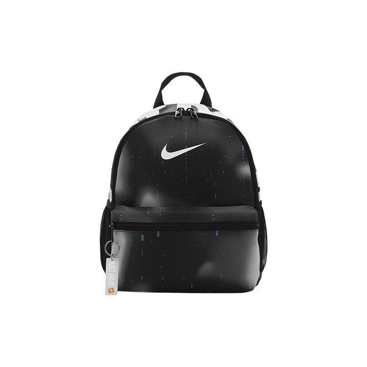 Nike Brasilia JDI Series Logo Keychain Zipper Polyester Backpack Mini Women backpack Black DR6095-010 Mini 5300₽
