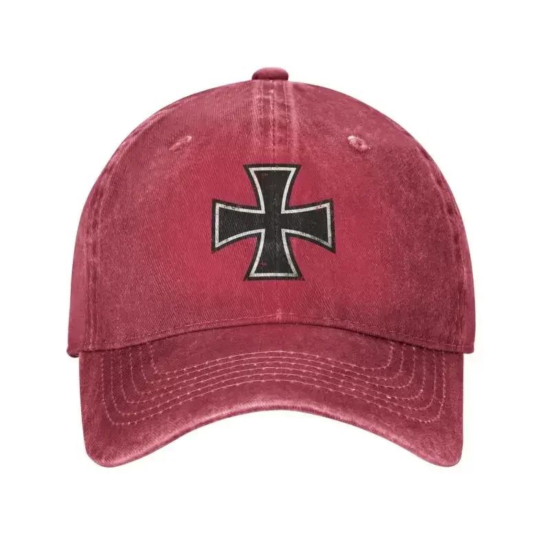 Custom GerUnisex Iron Cross Baseball Cap Outdoor Cotton Snapback Caps Women Unisexs Adjustable Dad Hat