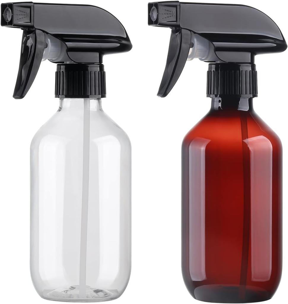 Spray Bottles 10oz/300ml Plastic Spray Bottle Empty Refillable Container with Adjustable Head Sprayer, Mist/Stream Water Bottle for Cleaning Products