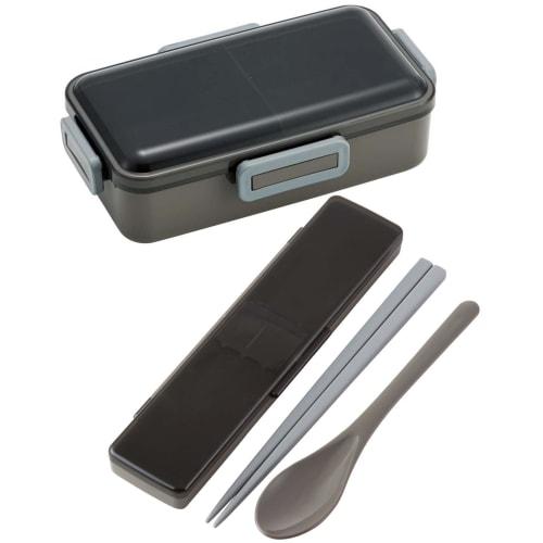 Skater Combi Set Antibacterial Chopsticks Spoon Set Chopsticks 21cm Charcoal Gray CCS45SAAG-A