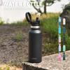WATERSY 500ml Double Wall Vacuum Insulated Stainless Steel Water Bottle Thermal Mug with Straw and Handle Keeps Hot Cold 12H