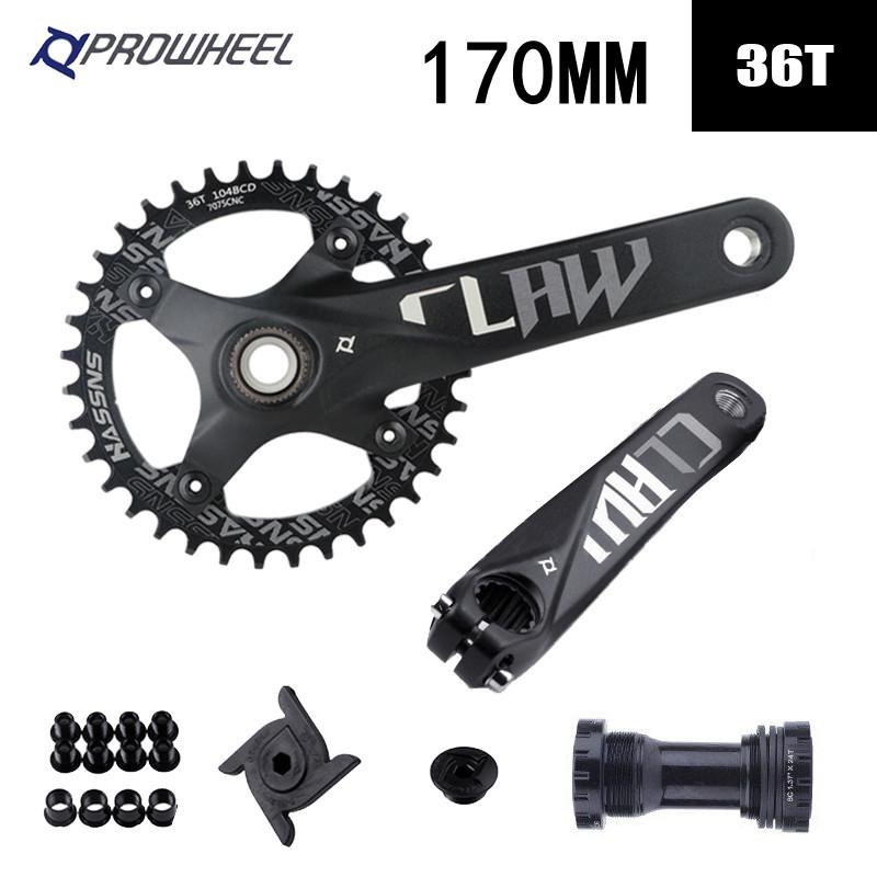 Prowheel Haomeng Horský klikový systém Hollow Integrated s jedním/dvěma převodníky pro 9-11 rychlostí.