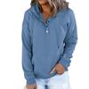 Women S Long Sleeve Loose Casual Hooded Sweatshirt With Drawstring Pockets
