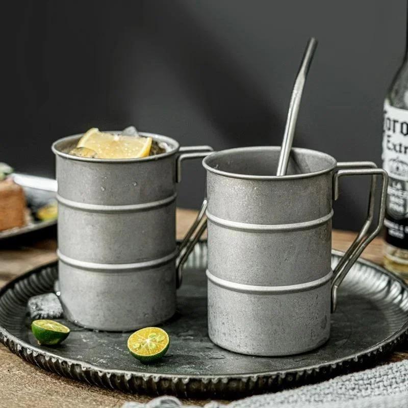 1PC Outdoor Retro Mug Coffee Mug Creative Retro Vintage Camping Picnic Mug Beer Mug