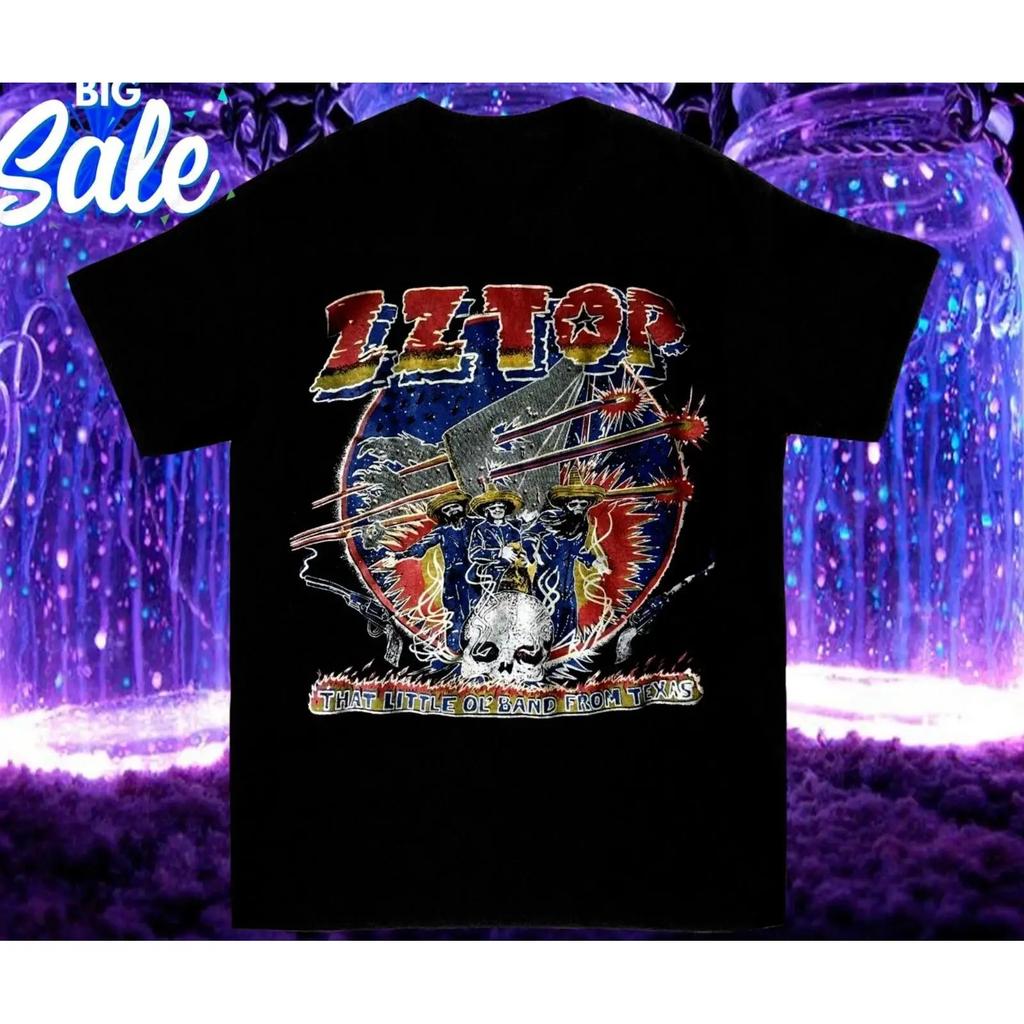Zz Top Vintage 70s Concert T Shirt Unisexs All Sizes S 5xl Vintage Homme Slightly Streetwear Fashion Top For Everyday Wear