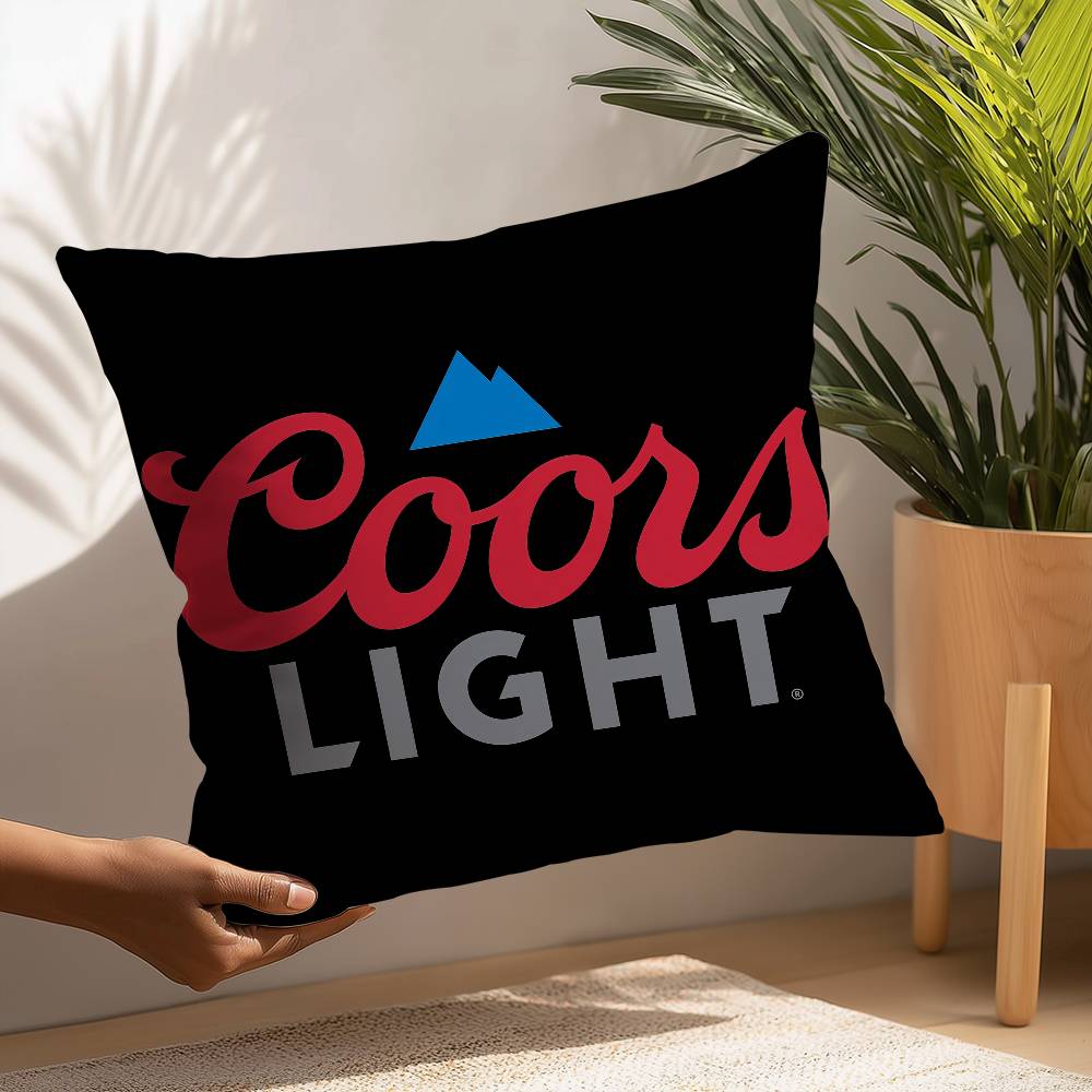 Beer C-Coors Pillow Case Plush Fabric Soft  Pillowcase Double Sided Print Cushion Cover Household Gifts