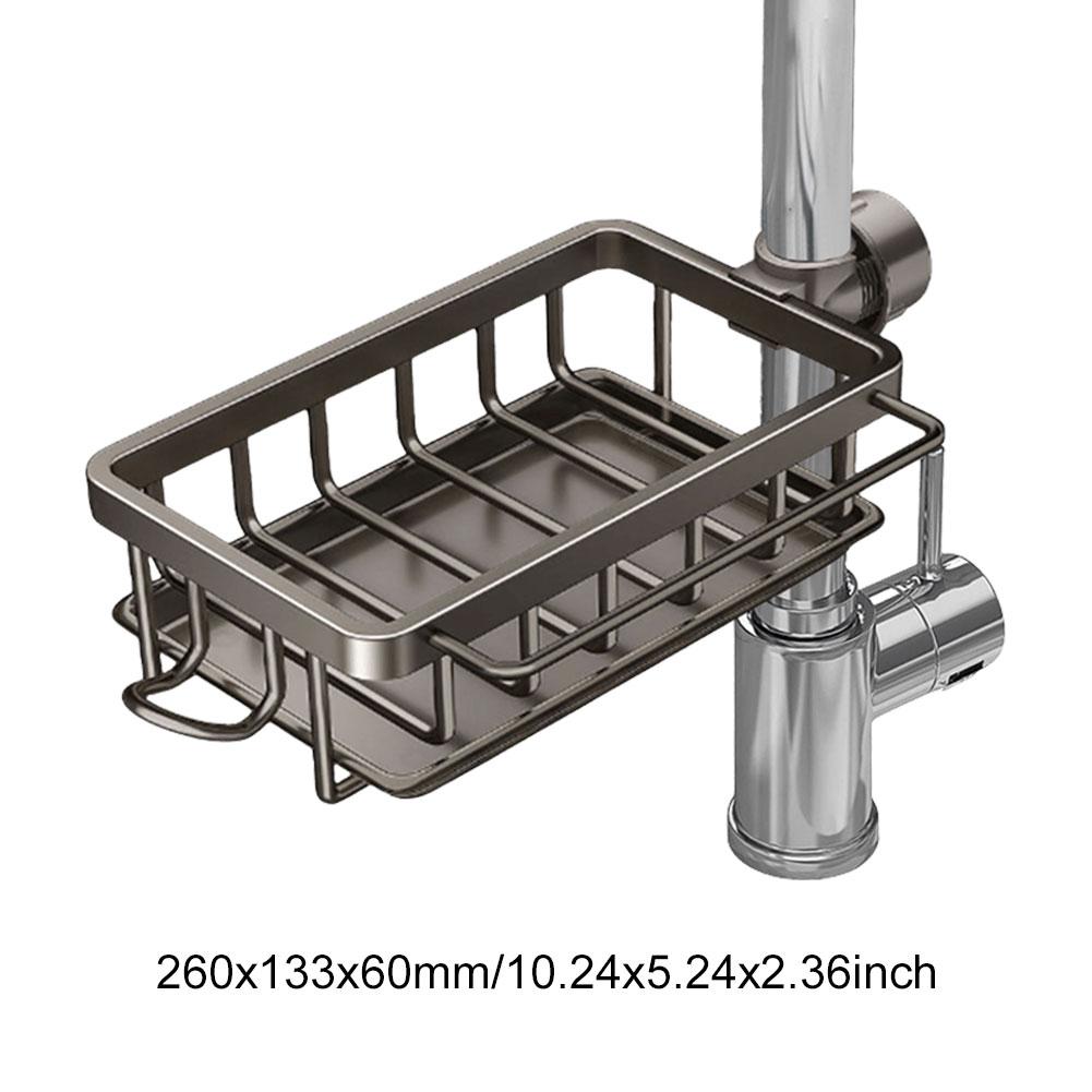 Kitchen Drain Shelf 3-Tier Multi-Functional Kitchen Storage Rack Kitchen Sink Organizer Large Over The Sink Dish Rack with Cover