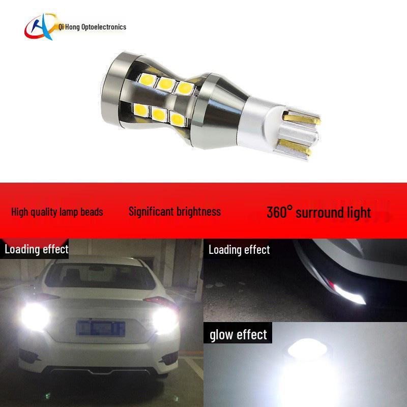 Universell LED-bilglödlampa T15/T16 för backljus och bakljus, 18-SMD 3030 Osram