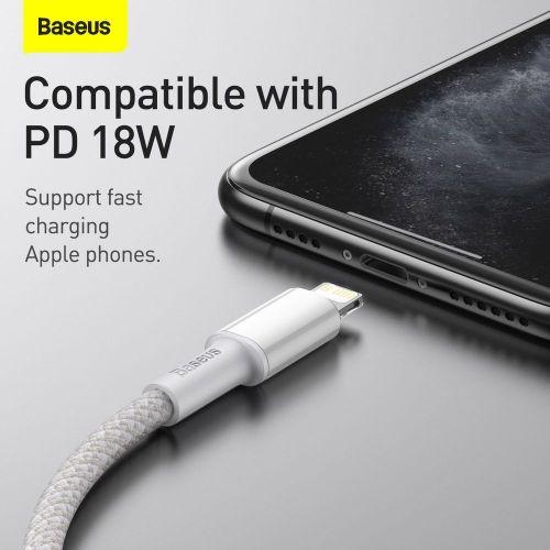 Cable Baseus  Baseus CATLGD-A02 Lightning - USB-C PD Cable 20W 480Mb/s 2m - White