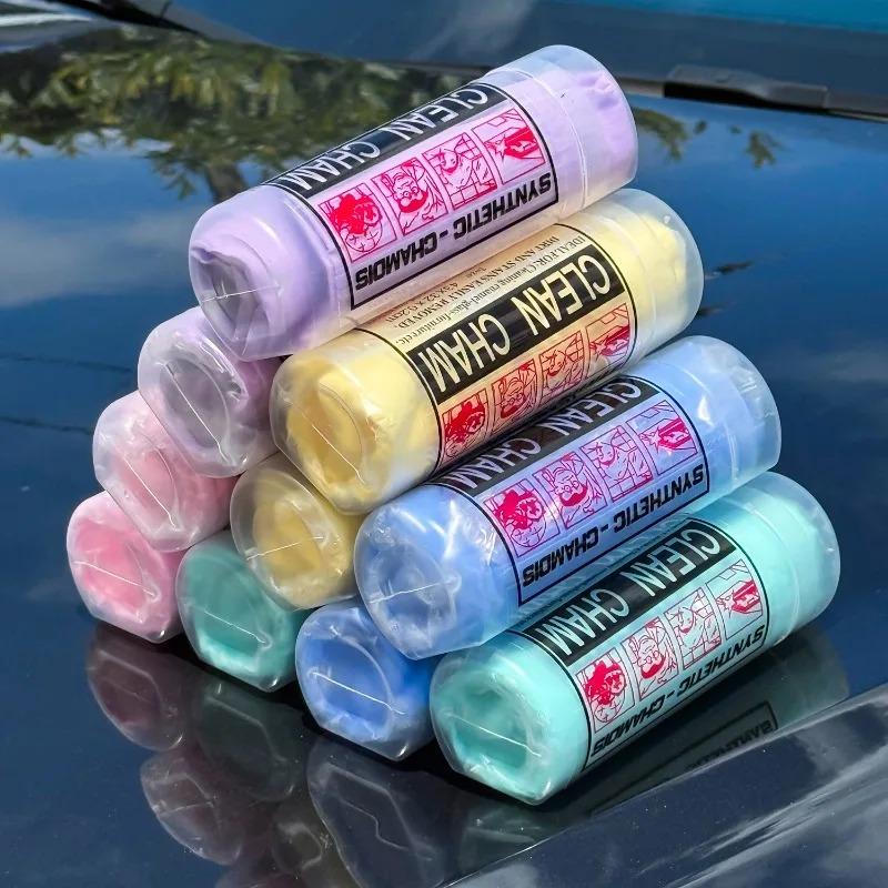 Colorful Car Wash Clean Super Absorbent Towel Magical Fake Chamois Towel 42x32CM Auto Daily Care Cleaning Washing Cloth