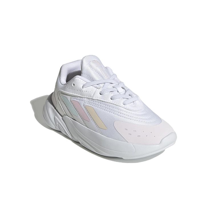 Adidas Originals Ozelia Comfortable Non-Slip Wear-Resistant Low-Top Sports Casual Shoes Kids Sneakers White Blue GV8952