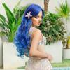 Women's Halloween Easter Mermaid Simulation Wig Long Curly Wig Cospaly Full Headgear Beauty Decoration Wig