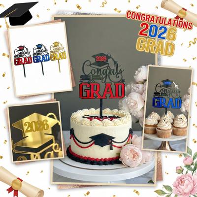Décorations de Gâteau de Remise de Diplôme, Ajouts Acryliques pour Gâteau de Fête de Remise de Diplôme