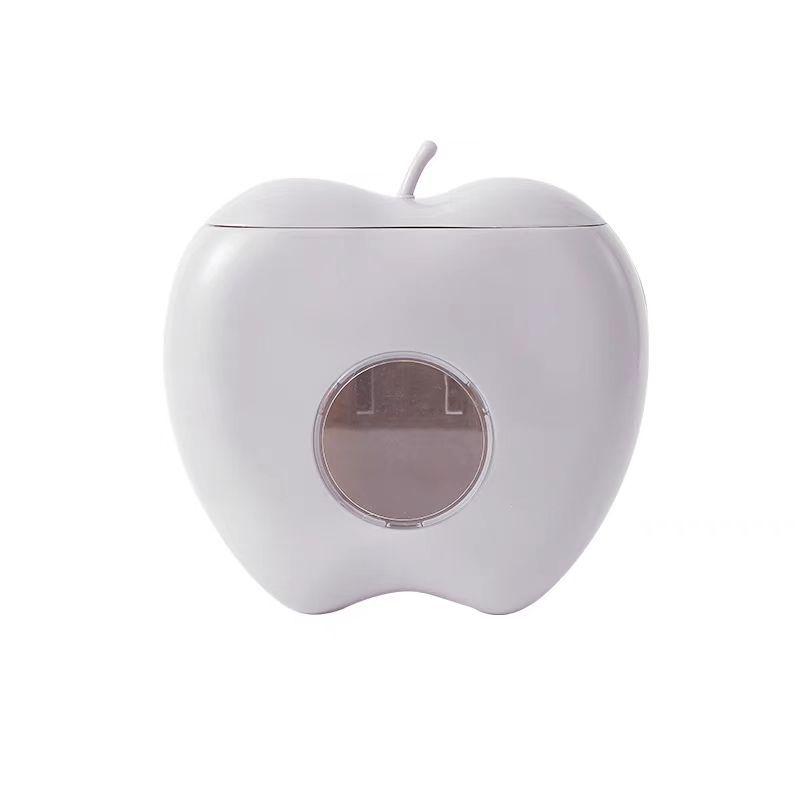 Apple-Shaped Wall-Mounted Kitchen Storage Box for Cling Film and Bags