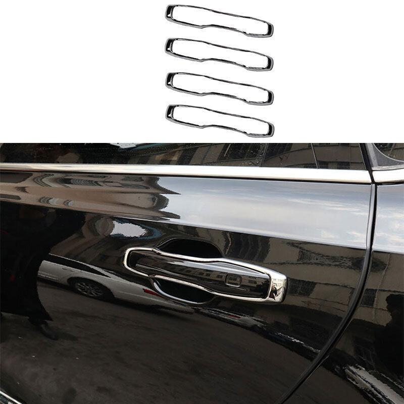 Fit For Volvo XC90 2016-23 ABS Chrome Exterior Side Door Handle Cover Trim 4PCS