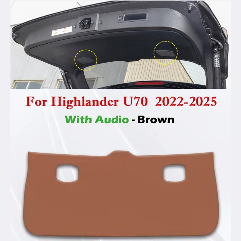 For Toyota Highlander U70 U50 U40 2009-2026 Car Trunk Door Anti Kick Pad Tailgate Protection Mat Cargo Liner Interior Accessorie