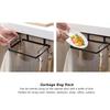 Household Hanging Iron Garbage Bag Rack Stand Bracket Trash Storage Holder Kitchen Accessory